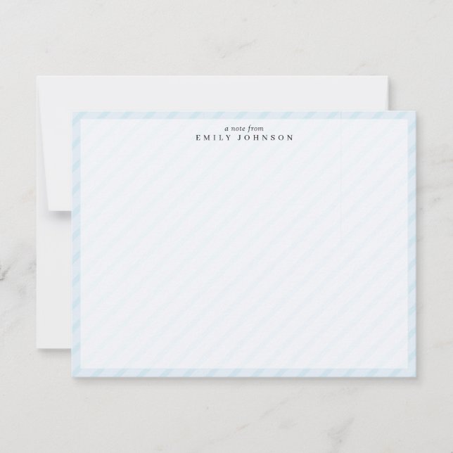 Tarjeta de nota con marco de franja azul (Anverso)