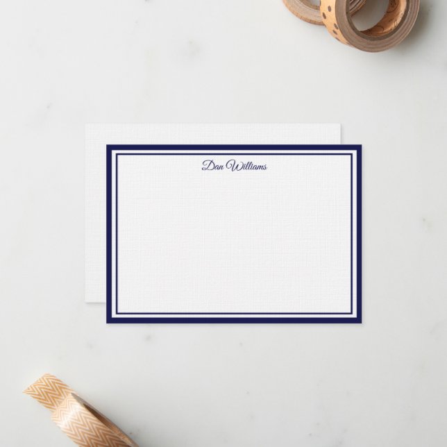 Tarjeta de nota con nombre personalizado (Anverso/Reverso In Situ)