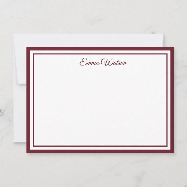 Tarjeta de nota con nombre personalizado (Anverso)