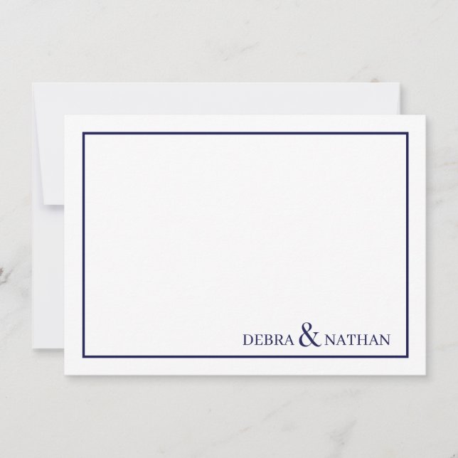 Tarjeta de nota con nombre personalizado (Anverso)