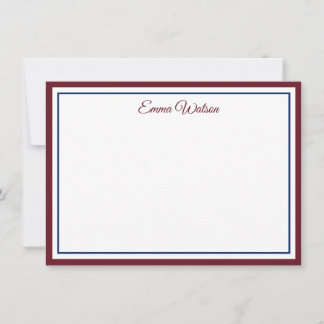 Tarjeta de nota con nombre personalizado
