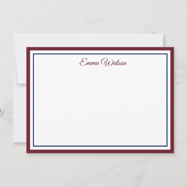 Tarjeta de nota con nombre personalizado (Anverso)