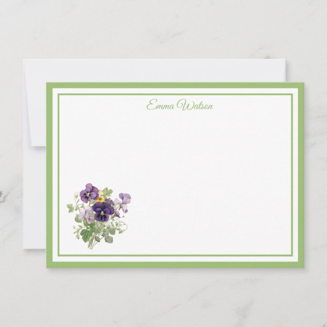 Tarjeta de nota con nombre personalizado (Anverso)