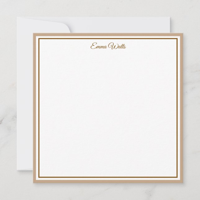 Tarjeta de nota con nombre personalizado (Anverso)