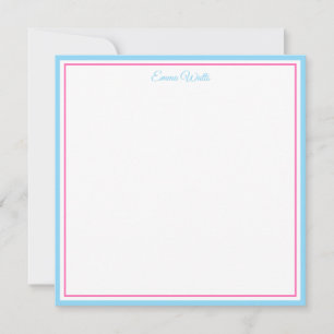 Tarjeta de nota con nombre personalizado