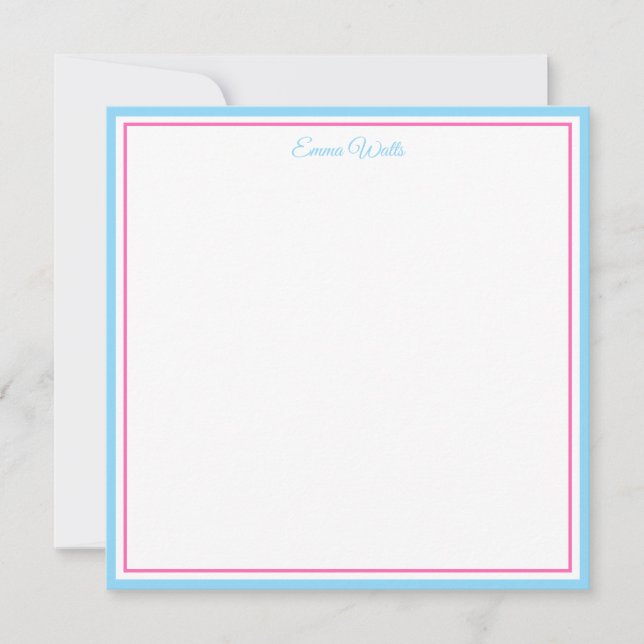 Tarjeta de nota con nombre personalizado (Anverso)