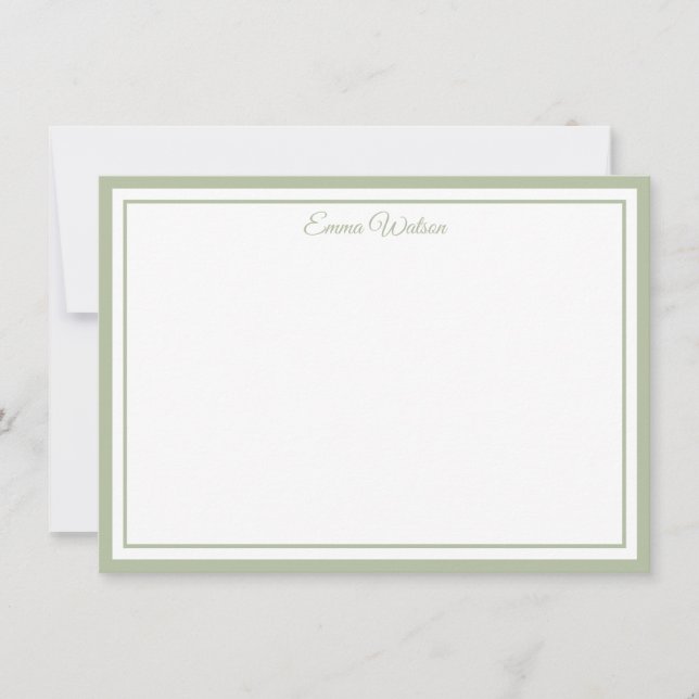 Tarjeta de nota con nombre personalizado (Anverso)
