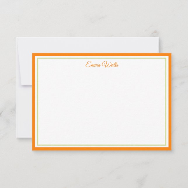 Tarjeta de nota con nombre personalizado (Anverso)
