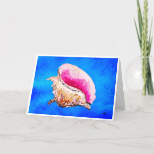 Tarjeta de nota conch Shell<Blank Inside>