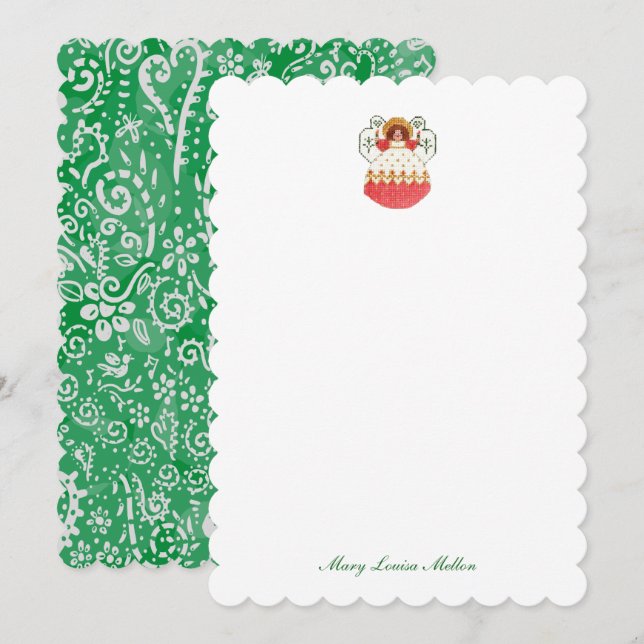 Tarjeta de nota Cora Angel (Anverso / Reverso)