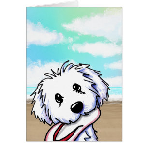Tarjeta de nota Coton de Tulear