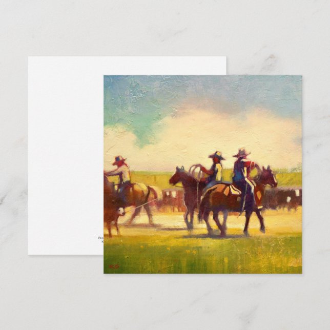 Tarjeta de nota cuadrada (Anverso / Reverso)