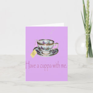 Tarjeta de nota Cuppa