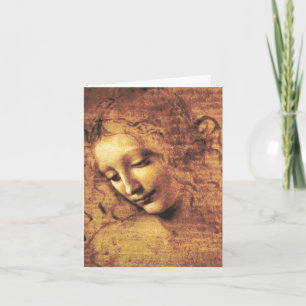 Tarjeta de nota Da Vinci La Scapigliata