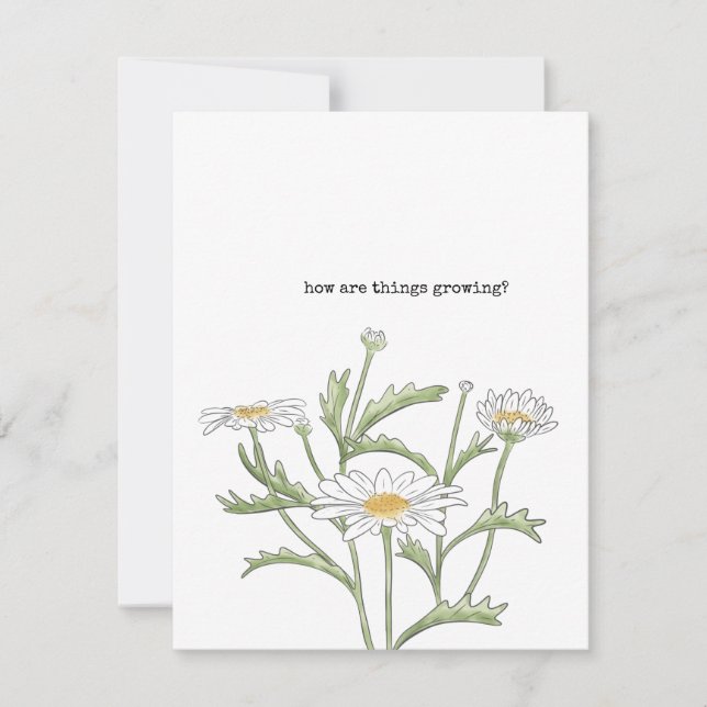 Tarjeta de nota Daisy (Anverso)