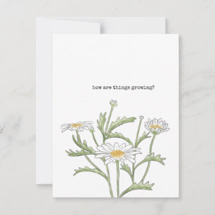 Tarjeta de nota Daisy