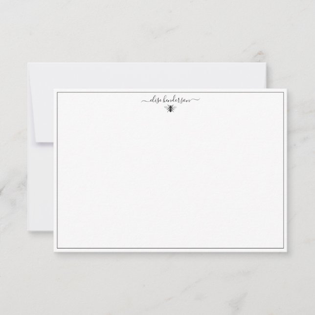 Tarjeta de nota de abeja de la reina de la época p (Anverso)