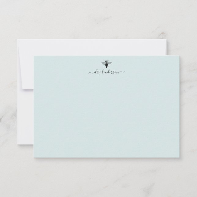 Tarjeta de nota de abeja de la reina de la época p (Anverso)