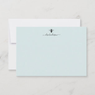 Tarjeta de nota de abeja de la reina de la época p