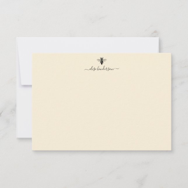 Tarjeta de nota de abeja de la reina de la época p (Anverso)