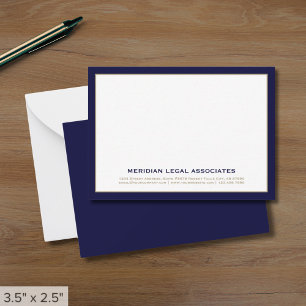Tarjeta de nota de abogado elegante