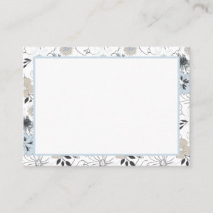 Tarjeta De Nota De Afirmación Floral