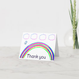 Tarjeta de nota de agradecimiento