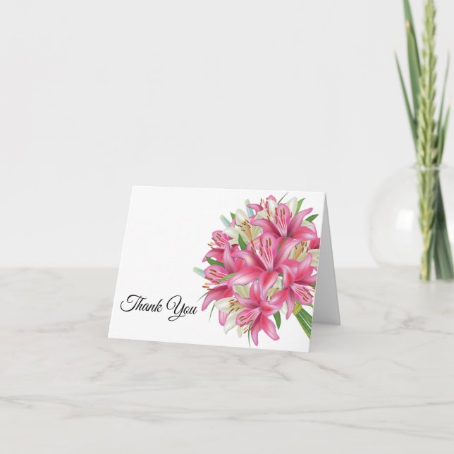 Tarjeta de nota de agradecimiento (Anverso)