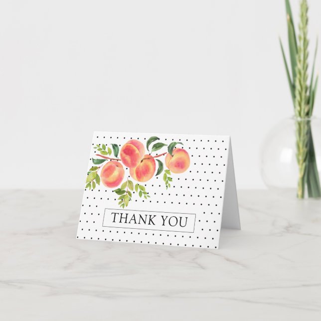 Tarjeta de nota de agradecimiento a la dulce peque (Anverso)