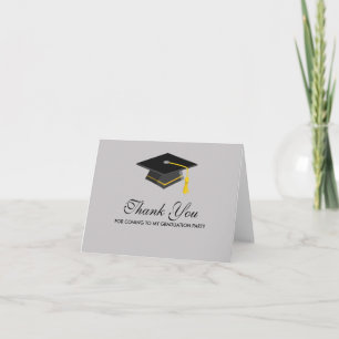 Tarjeta de nota de agradecimiento a la graduación