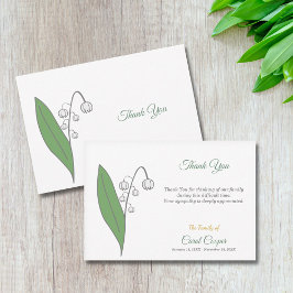 Tarjeta de nota de agradecimiento a Lily of the Va