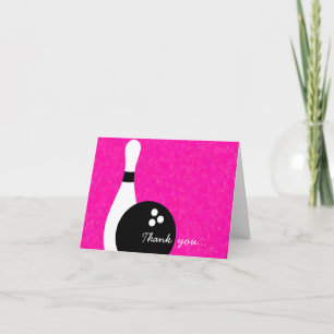 Tarjeta de nota de agradecimiento a los chicas Bow