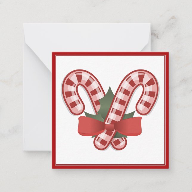 Tarjeta de nota de agradecimiento a los navidades  (Anverso)