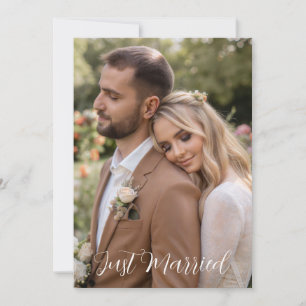 Tarjeta de nota de agradecimiento al boda