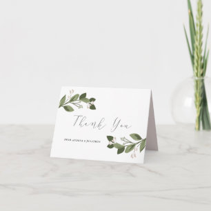 Tarjeta de nota de agradecimiento Blushing Sprigs