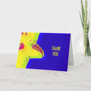 Tarjeta de nota de agradecimiento de arte pop amar