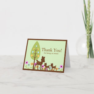 Tarjeta de nota de agradecimiento de Baby Shower D