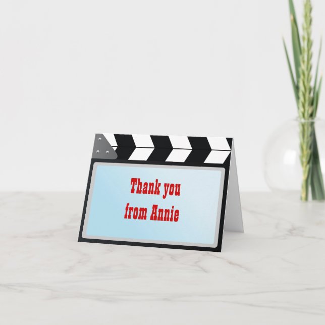 Tarjeta de nota de agradecimiento de fiesta de cum (Anverso)