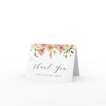 Tarjeta de nota de agradecimiento de flor y miel