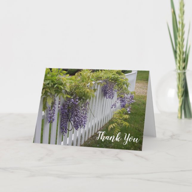 Tarjeta de nota de agradecimiento de flores de gli (Anverso)