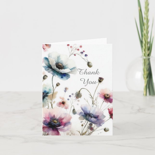 Tarjeta De Nota De Agradecimiento De La Ink Del Al (Anverso)