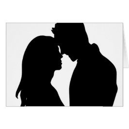 Tarjeta de nota de agradecimiento de pareja con si