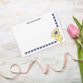 Tarjeta de nota de agradecimiento de personalizado