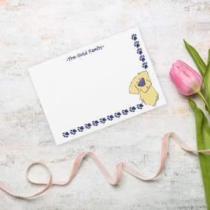 Tarjeta de nota de agradecimiento de personalizado