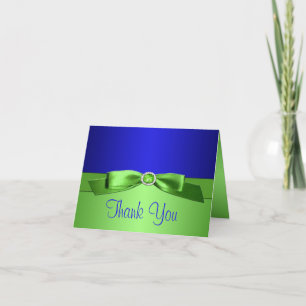 Tarjeta de nota de agradecimiento de Royal Blue an
