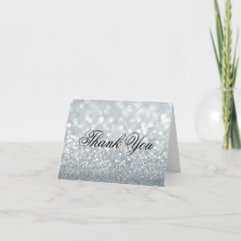 Tarjeta de nota de agradecimiento - Fab Silver Lit