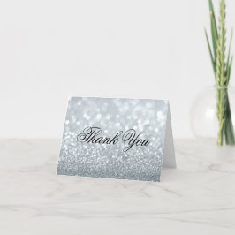 Tarjeta de nota de agradecimiento - Fab Silver Lit