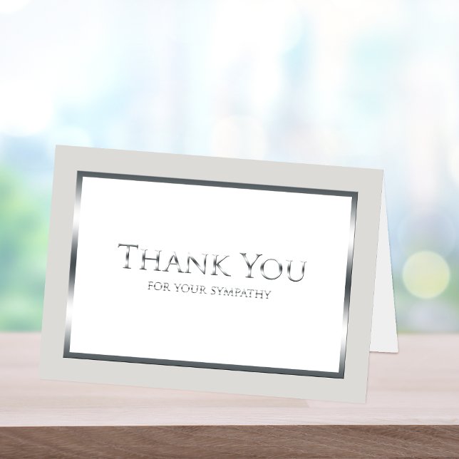 Tarjeta de nota de agradecimiento funeraria — Plat (Subido por el creador)