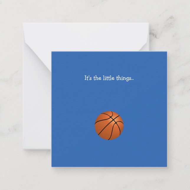 Tarjeta de nota de agradecimiento para el balonces (Anverso)