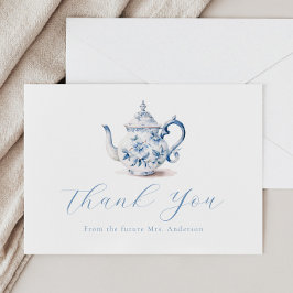 Tarjeta de nota de agradecimiento para fiesta de t